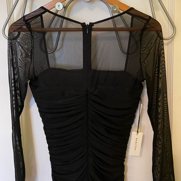 Aritzia ruched mesh dress - Picture 2 of 4